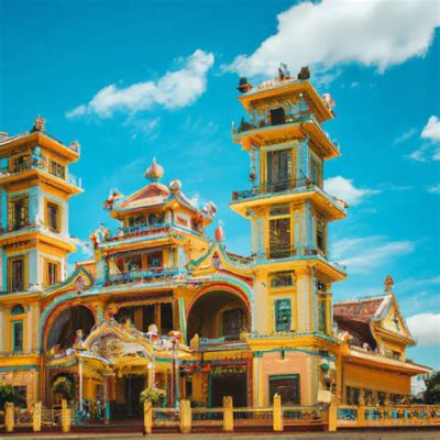 Cao Dai Tempel i Tay Ninh – en fascinerande blandning av religioner och arkitektur!